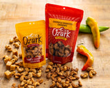 OZARK NUT ROASTERS, Chipotle Roasted Cashews with Spicy Kick, Flavored Savory Snacks, World-Class Gourmet Candied Nuts, Resealable Pack (14 oz)