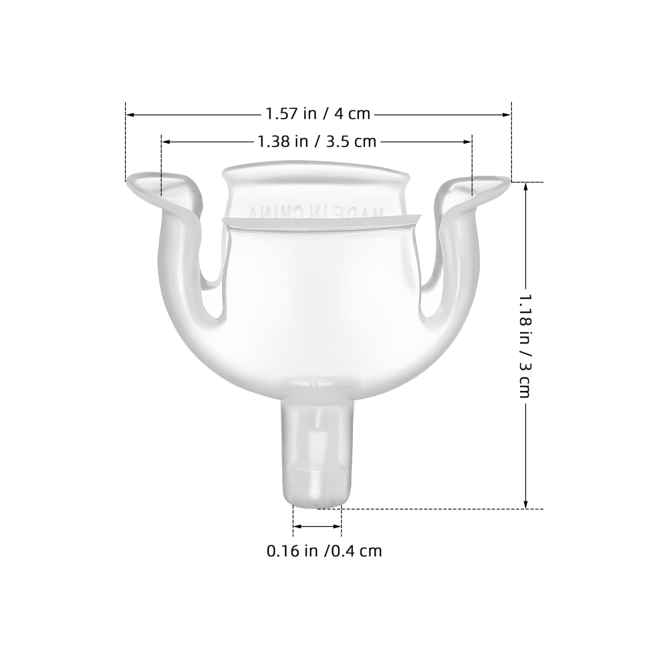 60 Chocolate Bouquet Holders, Clear Flower Arrangement Bases