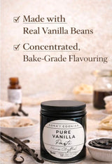 Rona's Cookies Vanilla Bean Paste, 8oz, Pure Vanilla Bean