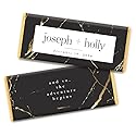 Modern Wedding Personalized Chocolate Bars (24 Count)