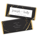 Modern Wedding Personalized Chocolate Bars (24 Count)