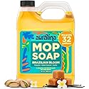 Auralina Mop Soap Luxury Highly Scented Brazilian Waves Concentrated Formula - Best Smelling Floor Cleaner for Mopping Hardwood, Tile, Wood & Laminate