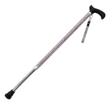 Jacqueline Kent Sugar Cane - Adjustable Cane - Flamingo Pink Diamond
