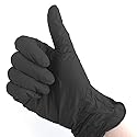 Powder-Free Nitrile Utility Gloves. 100 Gloves (Black, L)