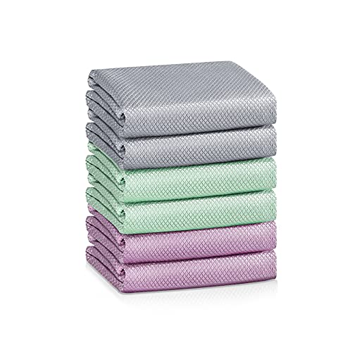 Fish Scale Streak Free Magic Glass Window Car Mirror Microfiber Cleaning Cloth Cleaner Cloths,Lint Free Stainless Steel Windshield Shower Cleaning