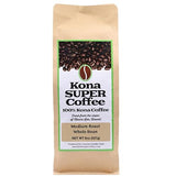 Kona Super Coffee 100% Kona Coffee - Kona Estate 8oz Bag, Medium Roast, Whole Bean