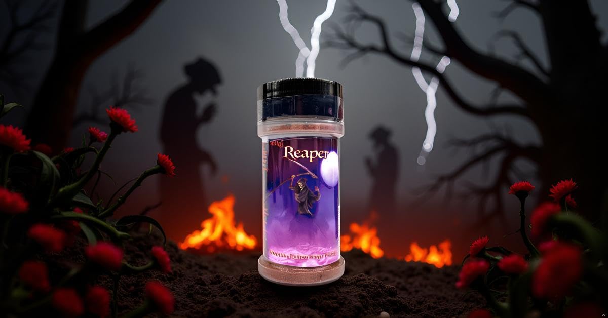 Wicked Reaper Carolina Reaper Chili Powder - 2 oz | Extreme Heat Dried Spice, 2.2 Million+ Scoville Heat Units | All-Natural Ghost Pepper Alternative