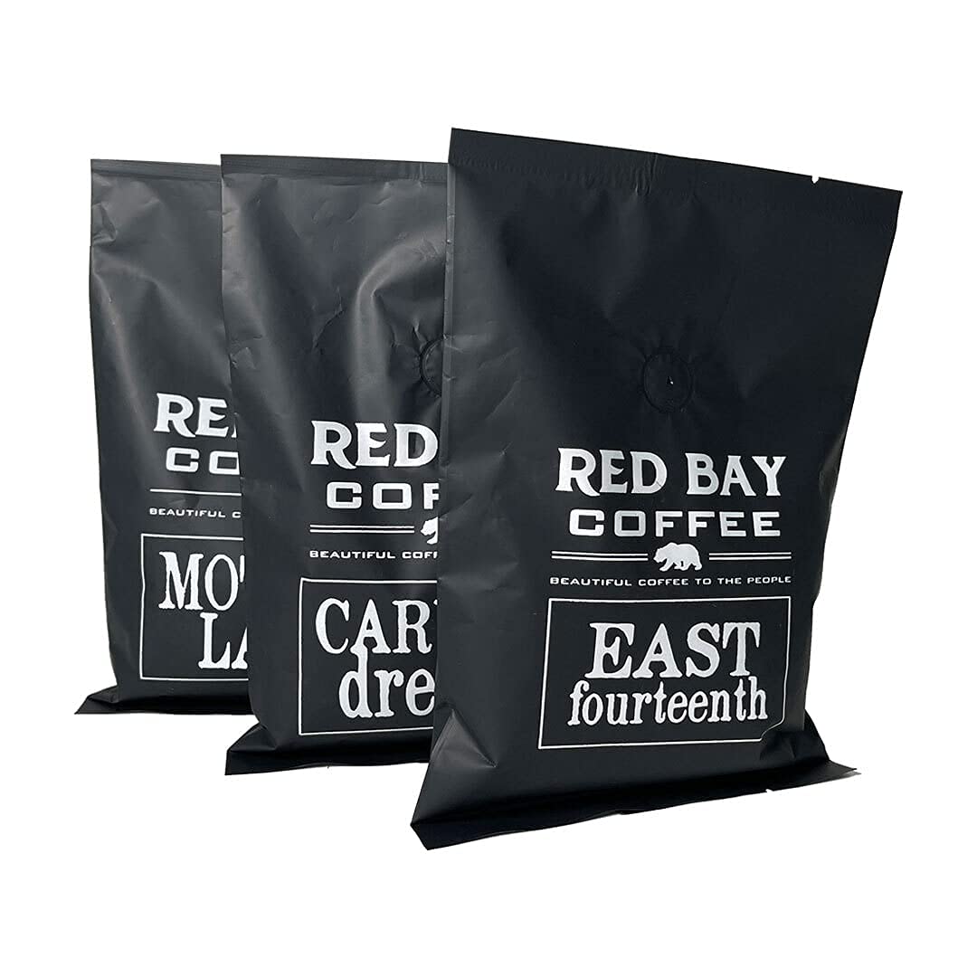 Whole Coffee Beans - Red Bay Combo 3-Pack Gift Collection | Gourmet Medium Roast Whole Bean Coffee Best For Strong Espresso, Pour Over, Drip, Cold
