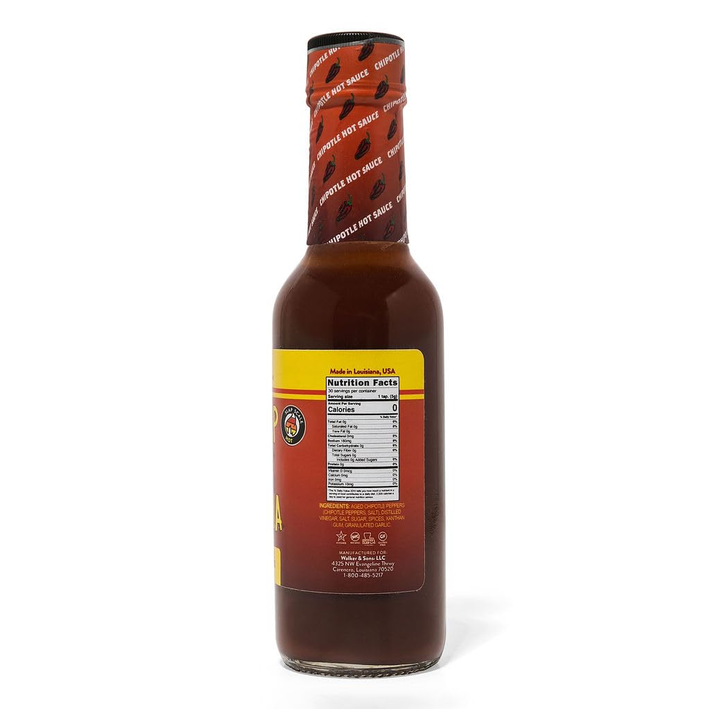 Slap Ya Mama Louisiana Style Chipotle Hot Sauce, 5 Ounce Bottle, Pack of 1