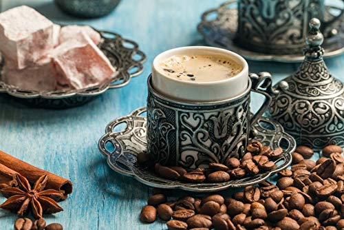 THT Premium Quality Ottoman Coffee ,Handmade Fine Ground Arabica,Handmade Grounded Coffee with Milk,8 different flavors, By Osmanl? 500gr 17.6 oz