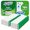 Swiffer Sweep + Mop, Wet Pads Refill, Floor Cleaner for Dirt, Dust, Hair, Cleaning Cloths for Mopping Home, Bathroom, Kitchen, All Purpose