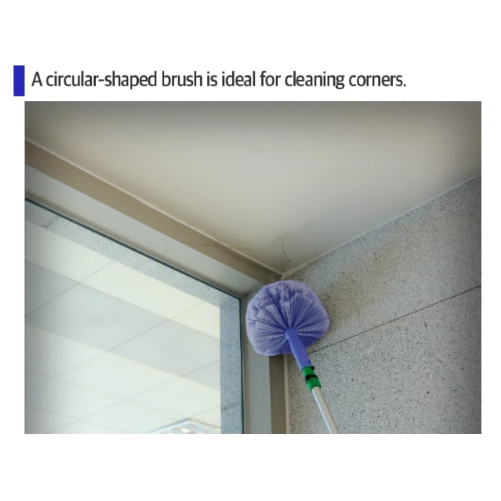 Cobweb Duster Head Blue 8" w/o Handle [Set of 4]