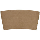 Karat [1,000 ct] Coffee Cup Sleeves Traditional Corrugated Coffee Cup Jackets for 10 oz to 24 oz Cups, Recyclable & Disposable (C5300 Kraft)