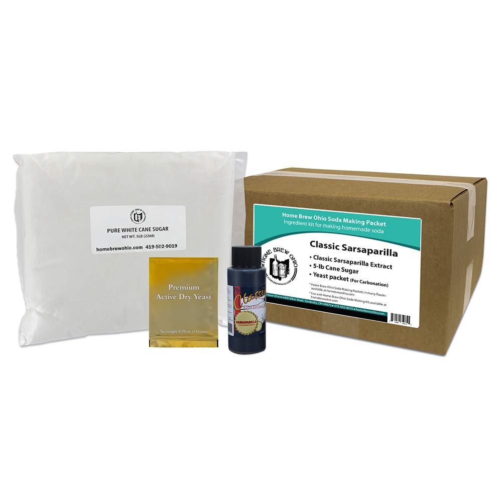 Home Brew Ohio Soda Making Packet-Classic Sarsaparilla Soda