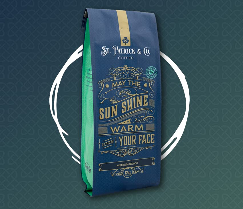 Thank God for Coffee - May The Sun Shine Warm Upon Your Face, Medium Roast Ground Coffee, Single Origin Honduran Arabica, Balanced Cocoa & Lemongrass