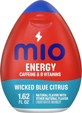 MiO Energy Liquid Flavor Enhancer with Caffeine and B Vitamins - 3 pack brought by Southwind Enterprises (Wicked Blue Citrus)