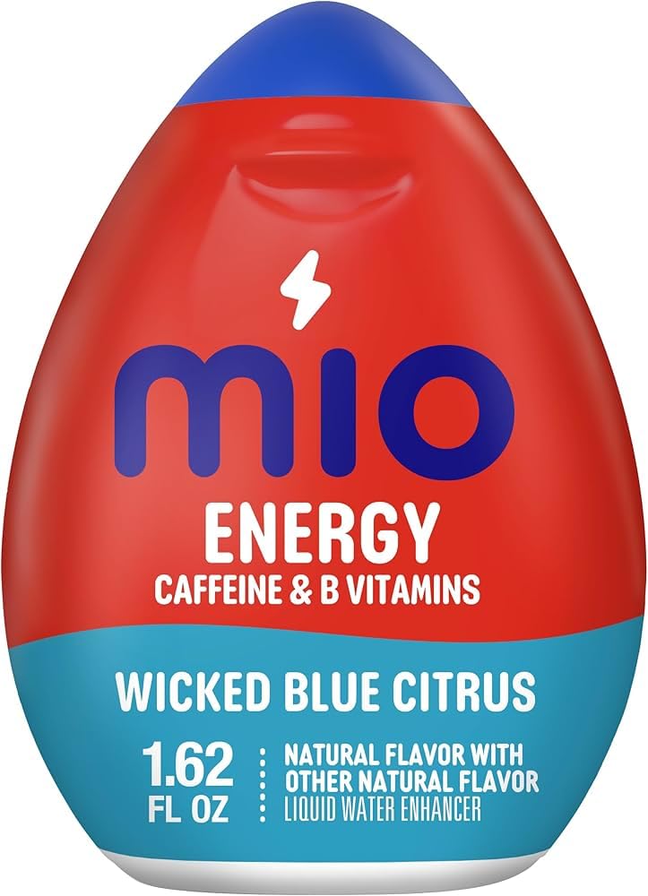 MiO Energy Liquid Flavor Enhancer with Caffeine and B Vitamins - 3 pack brought by Southwind Enterprises (Wicked Blue Citrus)