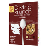 Divina Krunch Granola Cereal, Pack of 3, NON-GMO CEREAL (Triple Chocolate Granola)