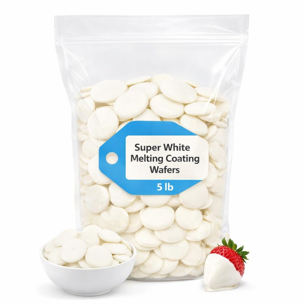 Super White Melting Coating Wafers, 5 LB 224054