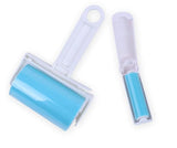 Reusable Lint Roller for Pet Hair - Washable Sticky Picker Set, 2-in-1 Portable & Standard Roller, Eco-Friendly No Refills, Removes Dog & Cat Fur from