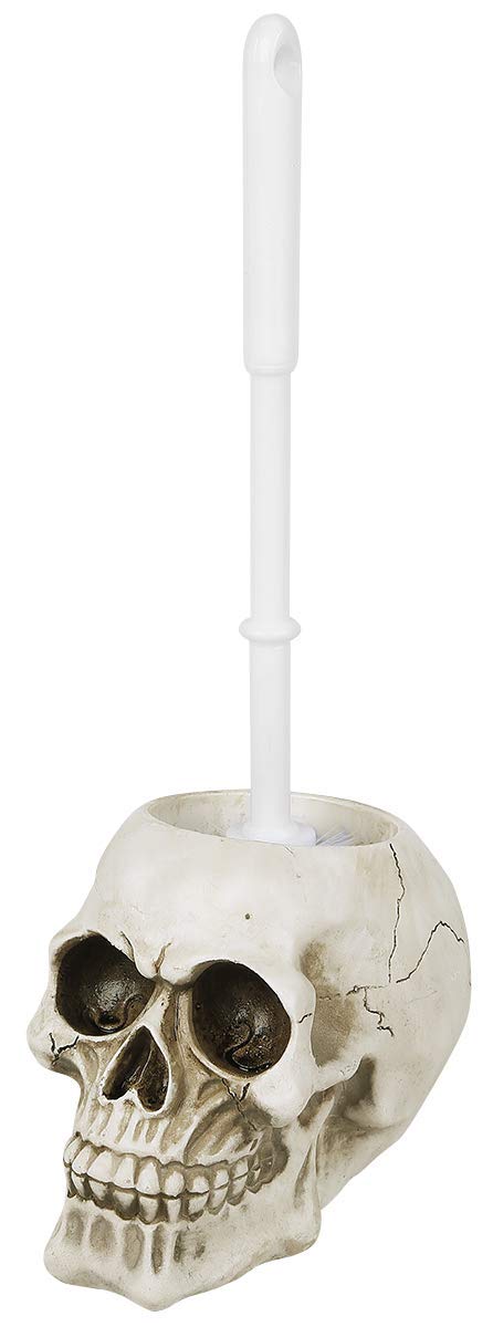 Nemesis Now Brush with Death Toilet Brush 16cm Ivory