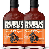 Rufus Teague Touch O' Heat BBQ Sauce, Gluten-Free, 15.25 oz, 2-Pack