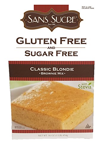 Sans Sucre Gluten Free and Sugar Free Classic Blondie Brownie Mix, 16 Ounce
