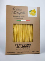 Fettuccine with Lemon Gourmet Egg Pasta (Pack of 4) - Italian Pasta From the Region of Di Campofilone- Imported Italian Egg Pasta- 8.8 ounces / 250