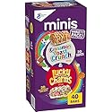 General Mills Cereal Lucky Charms and Cinnamon Toast Crunch Mini Cereal Treat Bars Variety Pack, 40 Ct, 20 oz