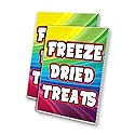 Freeze Dried Treats (24" X 36") 4mm Corrugated Plastic Panel, Graphics Applied to 1 Side (Pk of 2) | Fair Food, Desserts, Sweets, Snacks