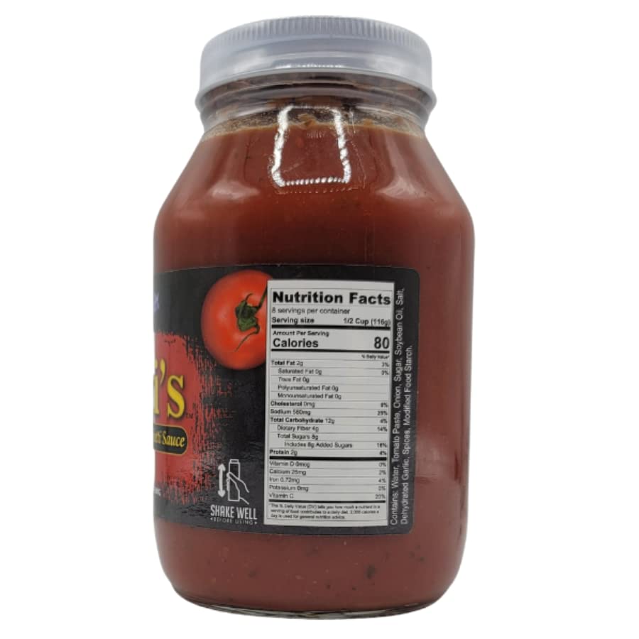 Angi's Sicilian Style Spaghetti Sauce | Gluten Free Pasta Sauce | 33 oz Jar (1)