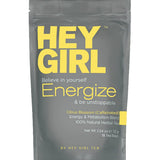 Hey Girl Energize Tea - Herbal Energy Tea Blend with Yerba Mate, Oolong, Ginger, & Green Tea - Morning Boost Coffee Alternative - Caffeinated Tea Bags
