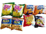 Holiday Fun Size Combo Assorted Pack of 8 (2 Bigfoot 2 Tortillaz 2 Cheeze Stiks 1 Cheeze Curls 1 Spicy Cheeze Balls