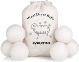 Wool Dryer Balls, Made from Premium Reusable New Zealand Wool, Fabric Softener, Reduce Wrinkles & Static Electricity, Shorten Drying Time Naturally