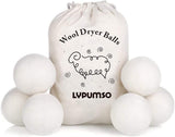 Wool Dryer Balls, Made from Premium Reusable New Zealand Wool, Fabric Softener, Reduce Wrinkles & Static Electricity, Shorten Drying Time Naturally