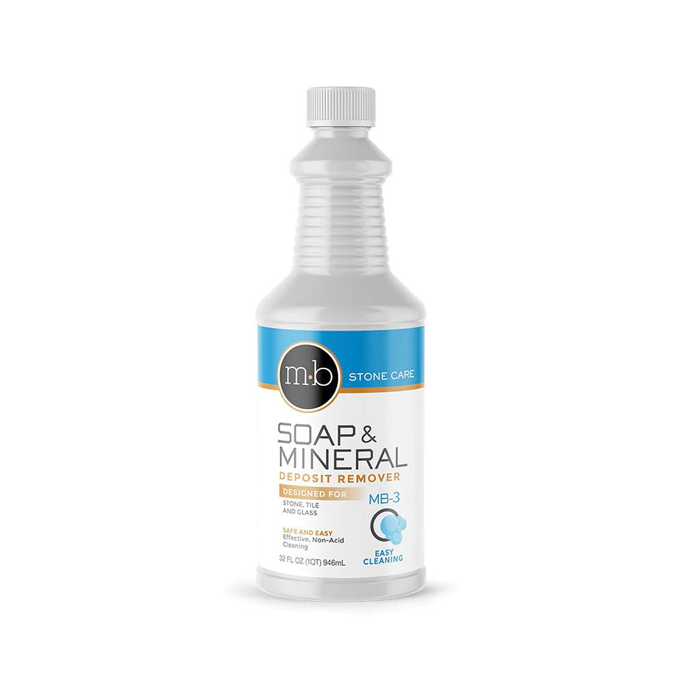 MB Stone Care Soap and Mineral Kit MB-5 Multi-Surface Cleaner and MB-3 Soap and Deposit Remover Ready to Use Bundle- for Cleaning (1Quart / 32FL OZ)