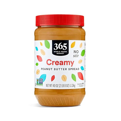 365 by Whole Foods Market, Creamy Peanut Butter Spread, No Stir, 40 Ounce