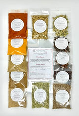 Authentic Indian Spice 12 Spice Set: Assorted Spices, Herbs, and Seasonings