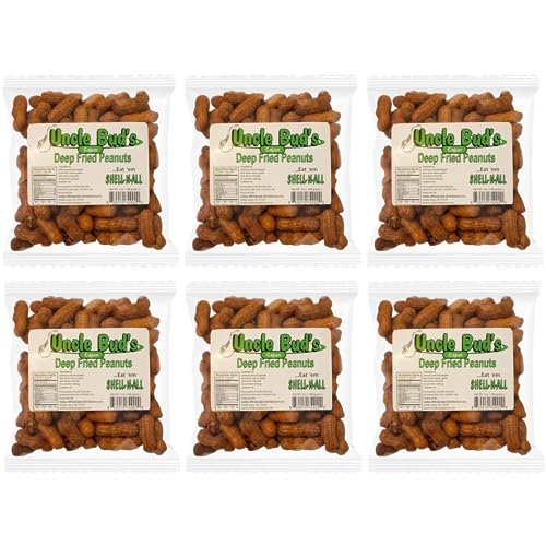 Deep Fried Peanuts -Eat em Shell & All! (Cajun) 6 PACK
