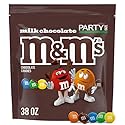 M&M'S Milk Chocolate Candy, Party Size, 2.4 lb Resealable Bag for Parties, Baking & Sharing