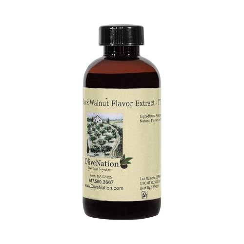 OliveNation Black Walnut Extract - Premium Baking Flavoring with Natural Nutty Taste & Aroma - Gluten-Free, Non-GMO, Kosher, Vegan - Ideal for Cakes