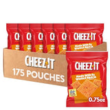 Cheez-It Cheese Crackers, Baked Snack Crackers, Made with Whole Grain, Original (175 Pouches)