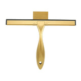 10inch Water Cleaning Squeegee for Bathroom Car or Kitchen Top Stainless with Silicon Rubber 3 Choice (Gold)