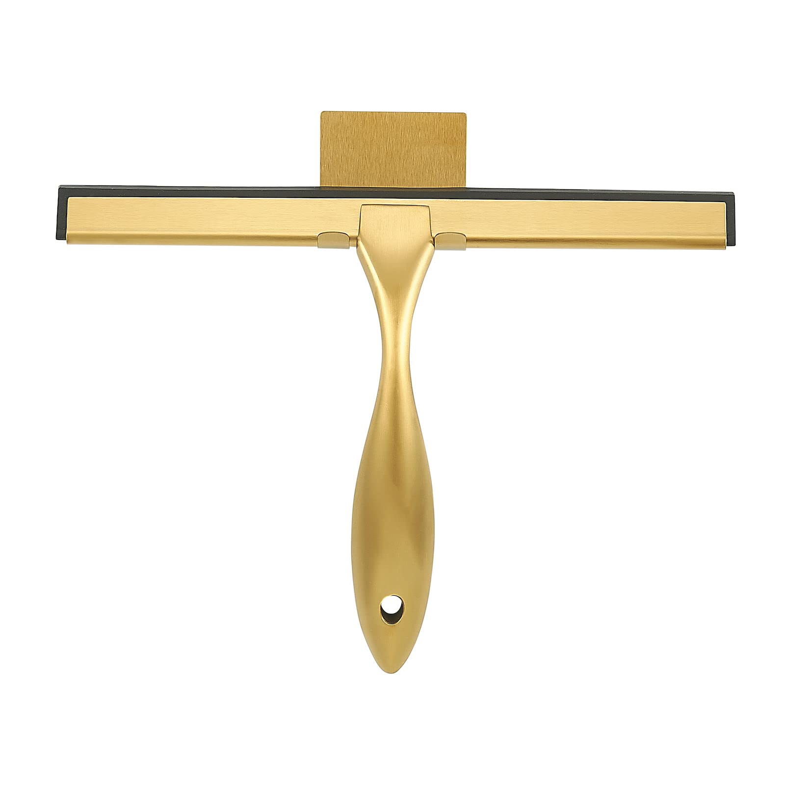 10inch Water Cleaning Squeegee for Bathroom Car or Kitchen Top Stainless with Silicon Rubber 3 Choice (Gold)