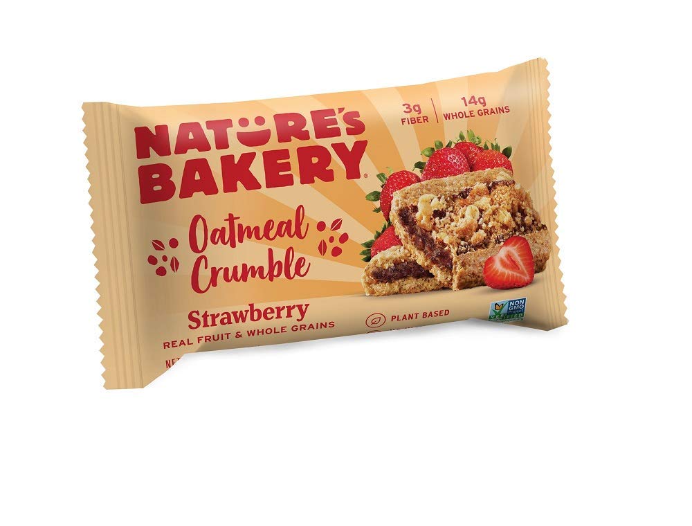 Oatmeal Crumble Snack Bar Variety Sampler Gift Box Apple & Strawberry 12ct 1.41oz Non-GMO Plant Based