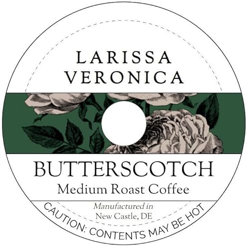 Butterscotch Medium Roast Coffee (Single Serve K-Cup Pods) (Gourmet, Naturally Flavored, Whole Coffee Beans) (12 pods, ZIN: 571640) - 3 Pack