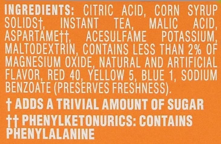 Crystal Light Peach Iced Tea Drink Mix, 12-Quart Canister (Pack of 8)
