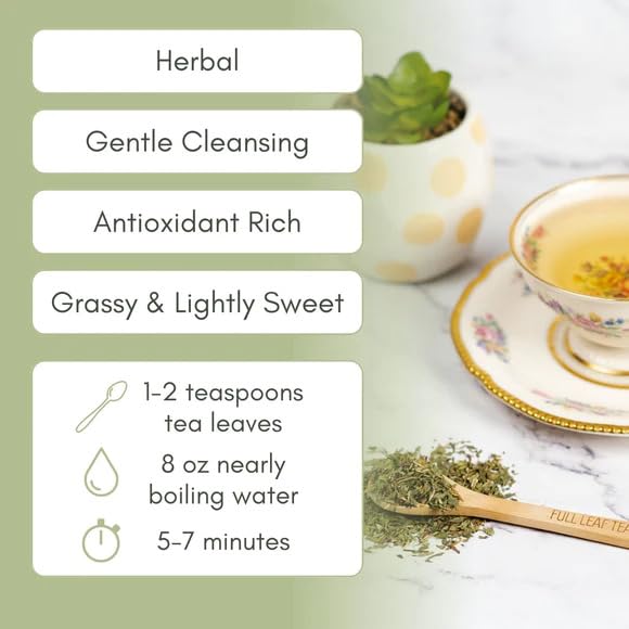 Organic Red Clover Loose Leaf Tea - 1oz Bag (Approx. 30 Servings) | Full Leaf Tea Co.