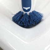Unger 2-in-1 Bath and Tile Scrubber Brush Tool, Crevice Cleaning Supplies, Dishwasher Safe, Rounded Bristles for Bathroom Scrubbing, Great for Tile
