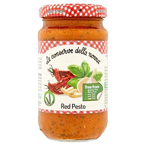 Le Conserve Della Nonna Dairy & Gluten Free Red Pesto 185g - Pack of 6